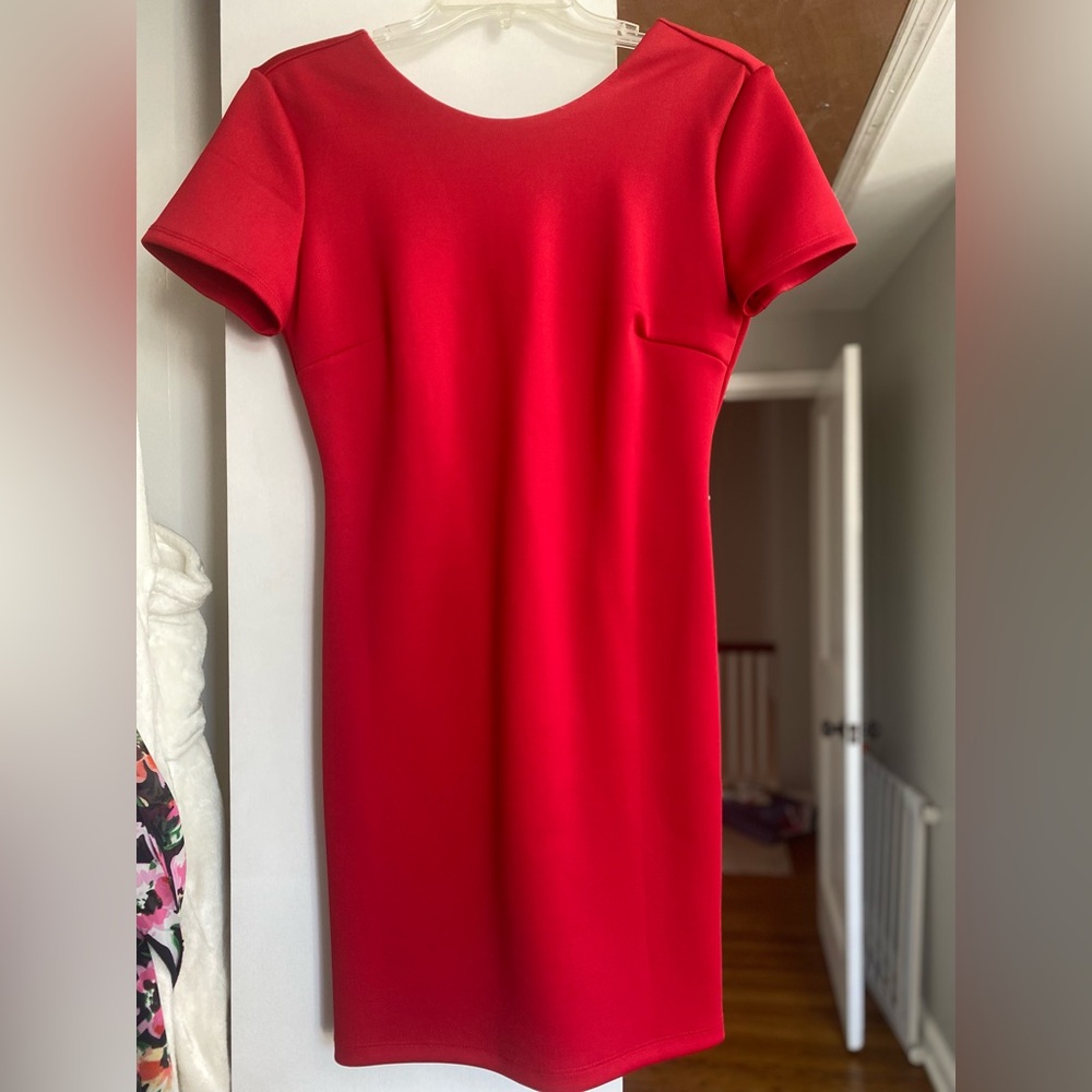 Red Forever 21 short sleeve dress size M